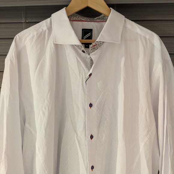 Hechter White Long Sleeve Shirt Size 3X NWT - Picture 1 of 3